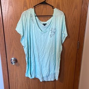 Torrid Size 4 Stay Salty Mermaid Short Sleeved Shirt